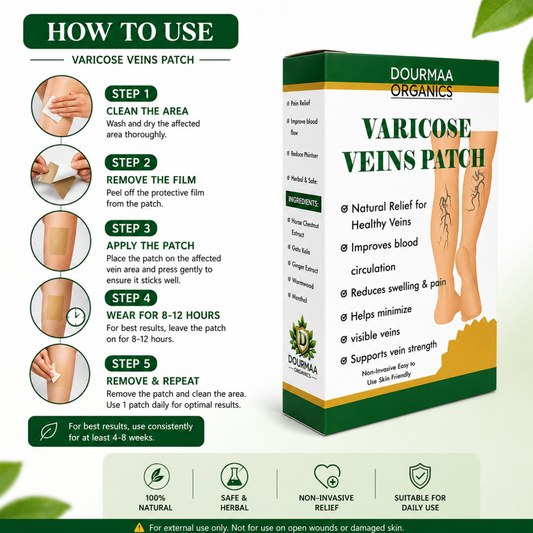 Varicose Veins Treatment Herbal Care Patches - 12 Pcs
