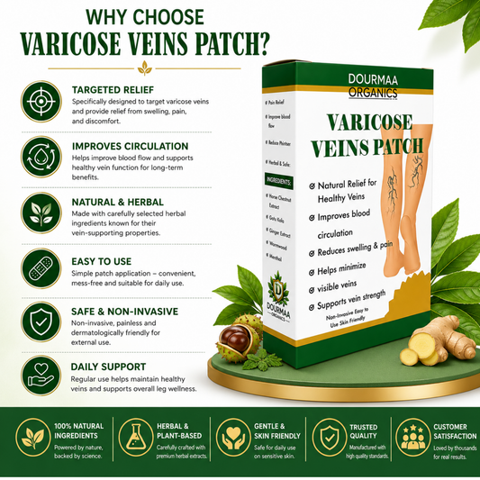 Varicose Veins Treatment Herbal Care Patches - 12 Pcs