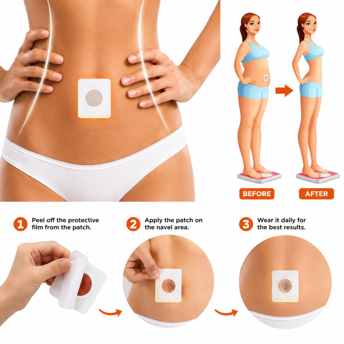 Slimming Patches for Weight Loss Kit, Fat Burning Weight - 10 Piece