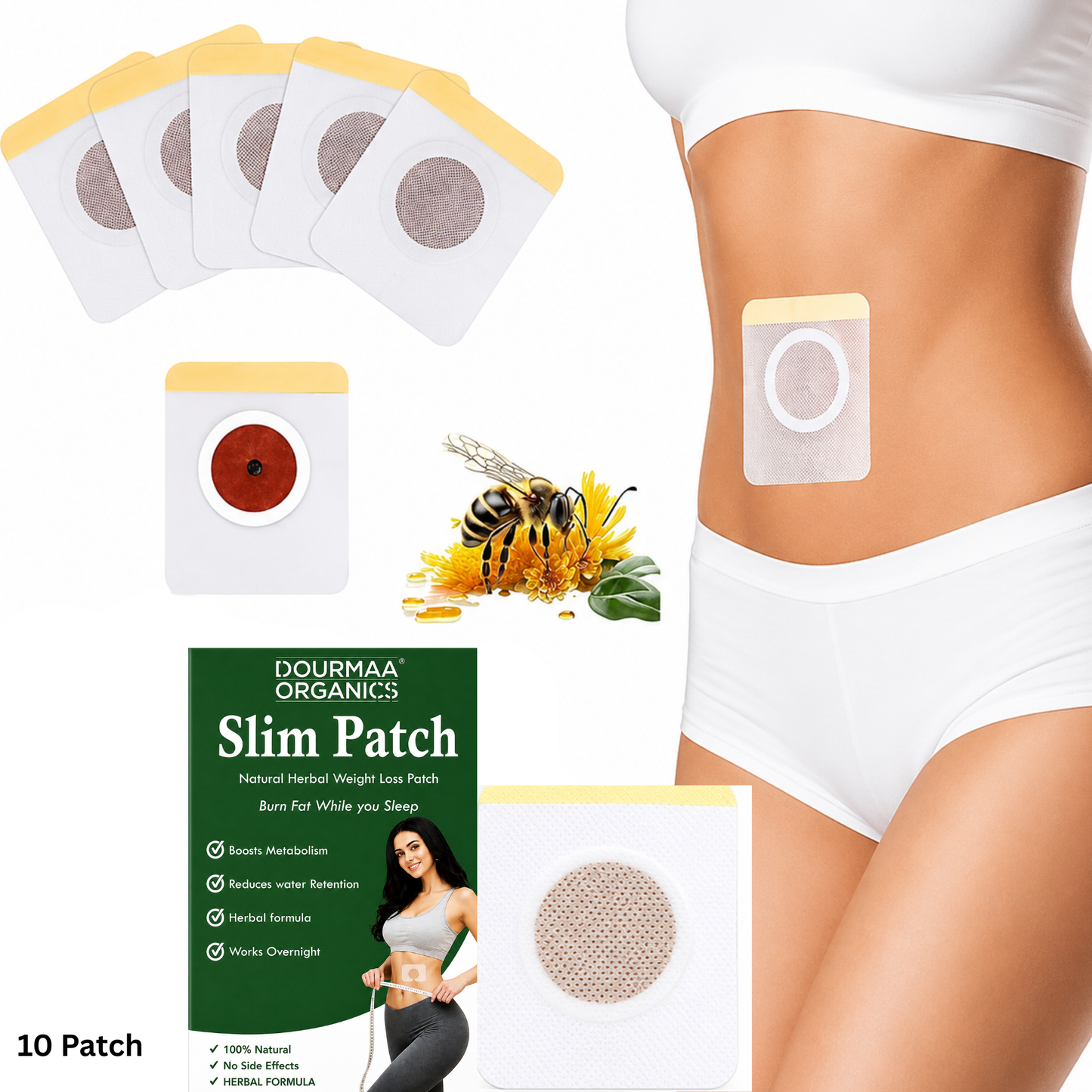 Slimming Patches for Weight Loss Kit, Fat Burning Weight - 10 Piece