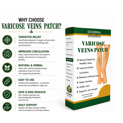 Varicose Veins Treatment Herbal Care Patches - 12 Pcs