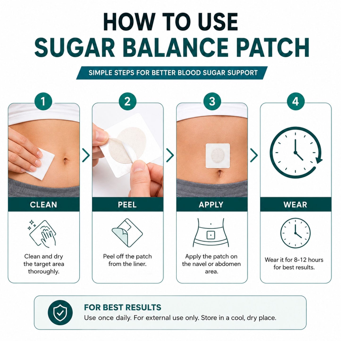 Sugar Balance Patch | Herbal Blood Sugar Support Patch