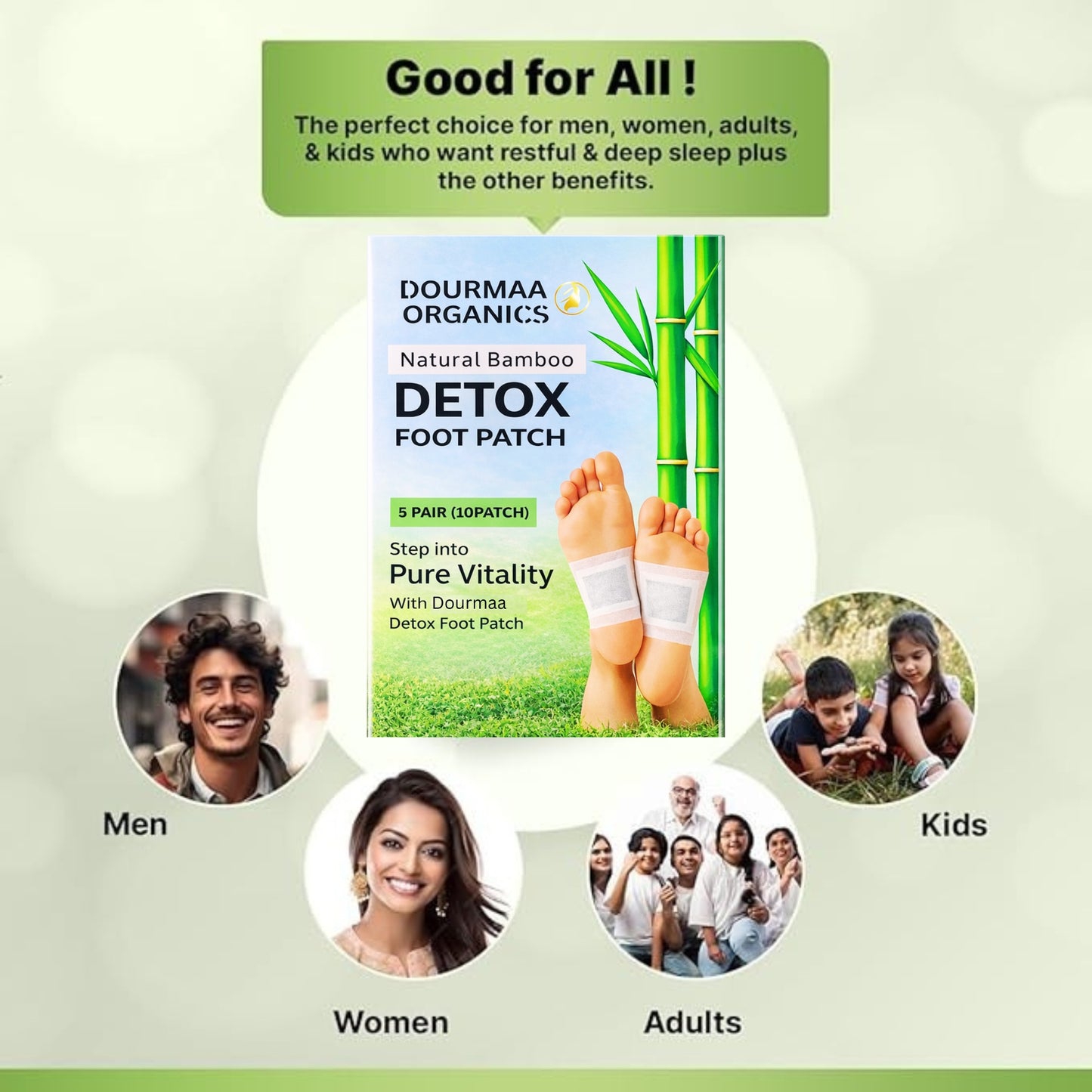Detox Foot Patches for Men & Women - 10 Patches