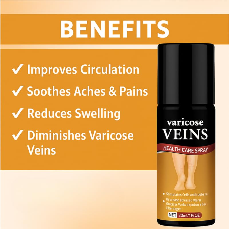 Varicose Veins Spray | Quick Relief from Leg Pain – 30ml (Pack of 1)