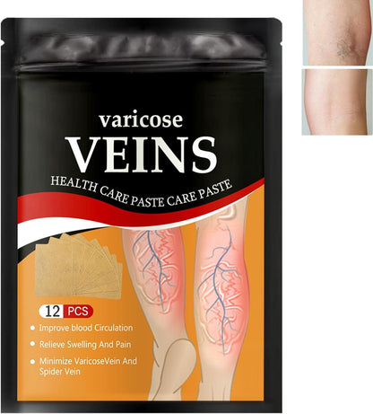 Varicose Veins Treatment Herbal Care Patches - 12 Pcs