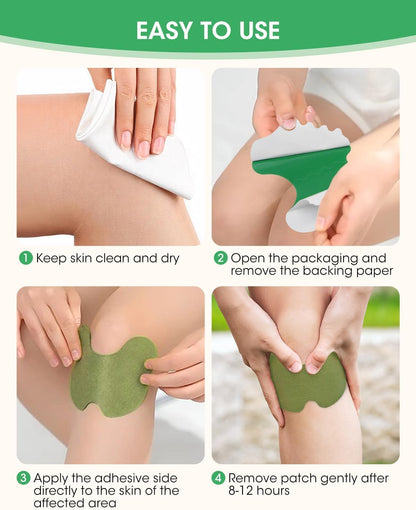 Ayurvedic Knee Pain Relief Patch – Herbal Joint & Muscle Support (10 Patches)
